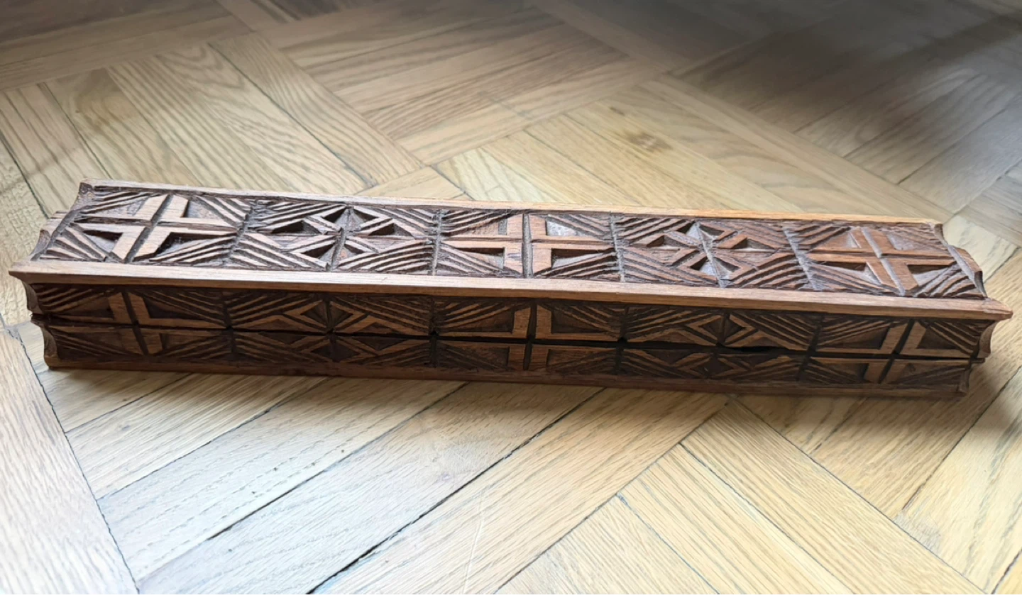 West African Mancala Game or Carved Box for jewelry etc