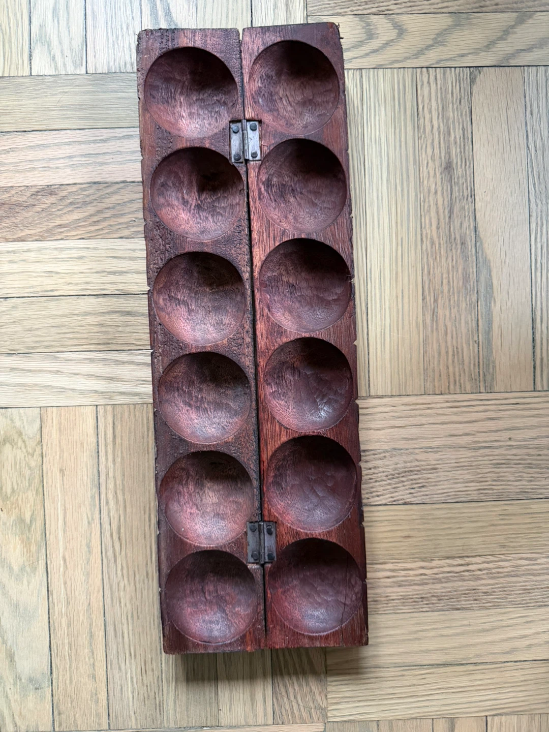 West African Mancala Game or Carved Box for jewelry etc - photo 2