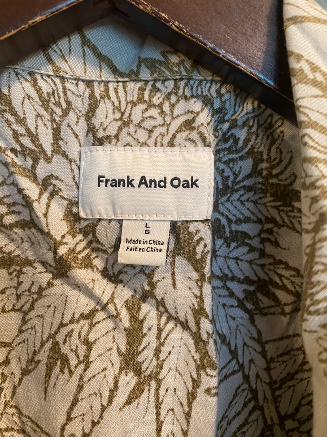 Men’s Frank And Oak Hawaiian style Button-Up Shirt - photo 3