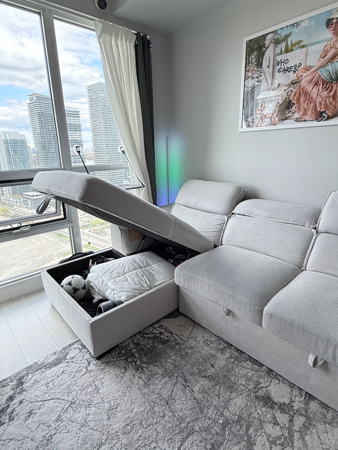 ODETTE sectional sofa-bed with storage | Structube - photo 3