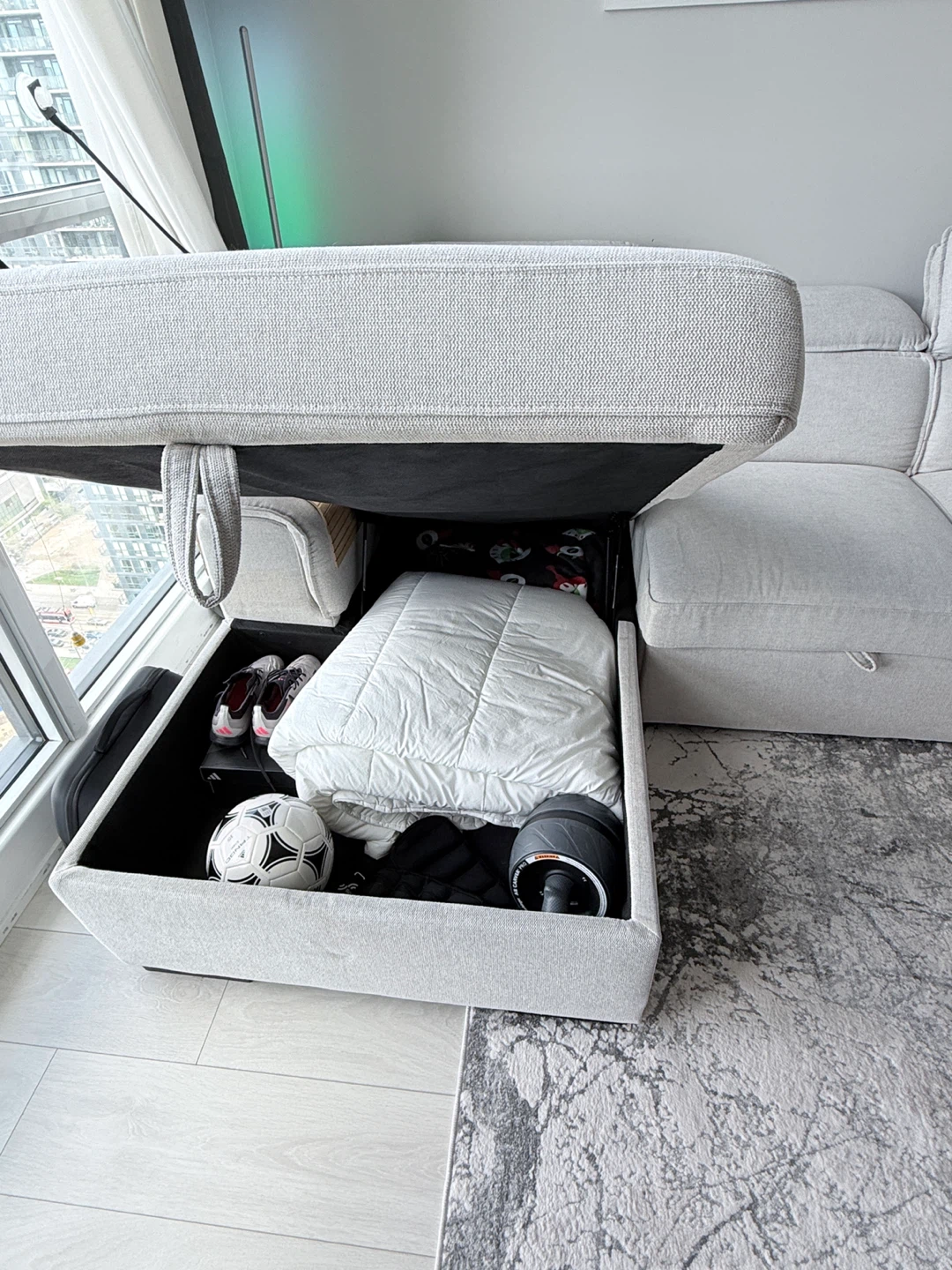 ODETTE sectional sofa-bed with storage | Structube - photo 4