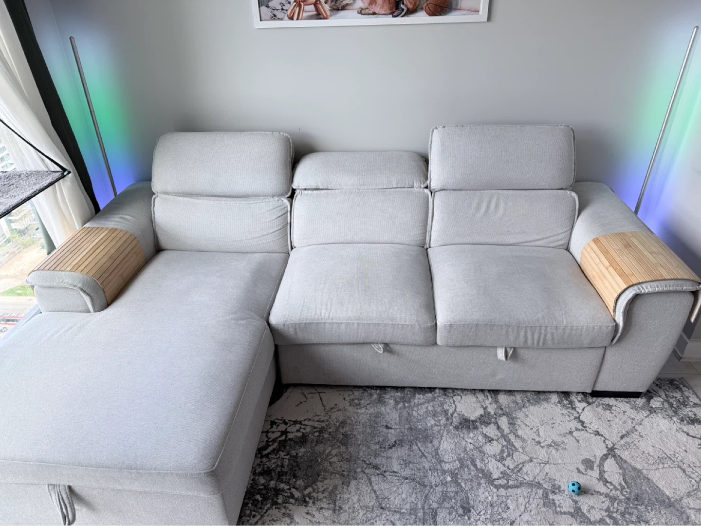 ODETTE sectional sofa-bed with storage | Structube