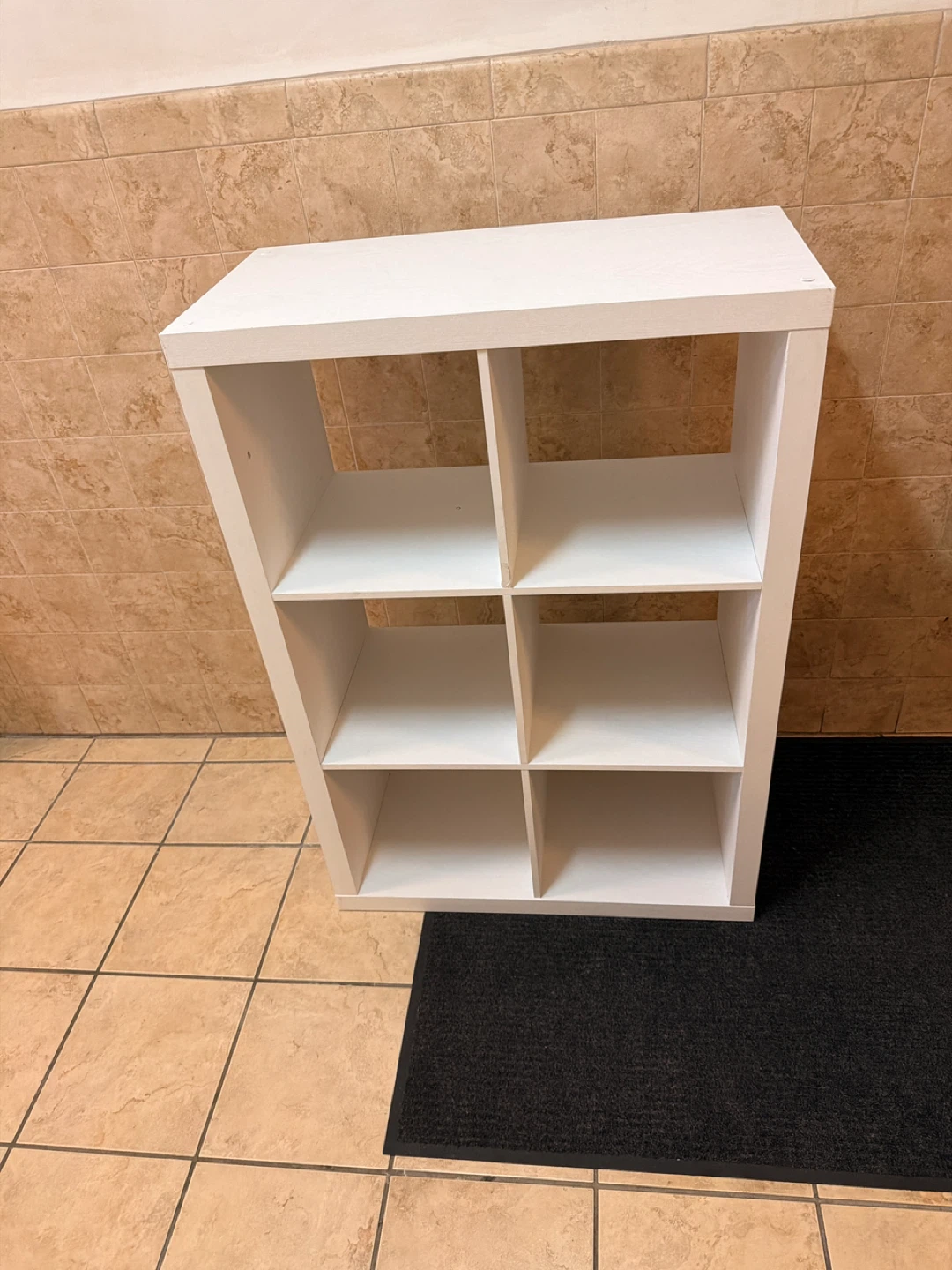 White 6-Cube Storage Shelf