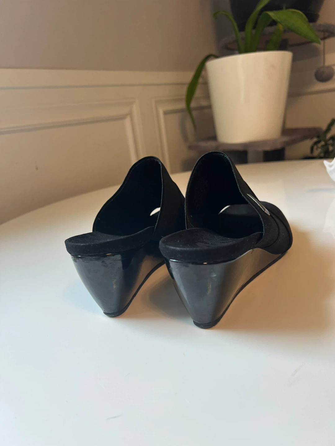 Anne Klein Sport Wedge Mules - Black - photo 4