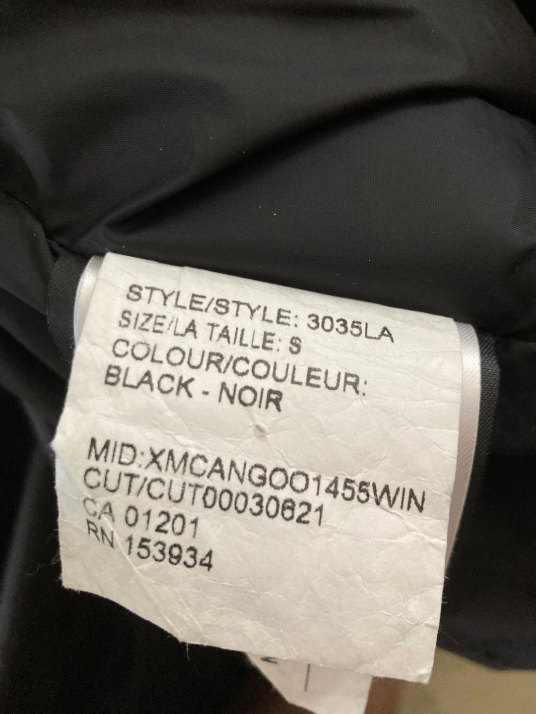 Canada Goose Black Down Parka - Size S - photo 5