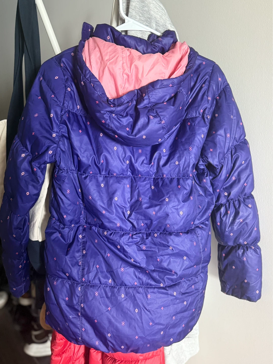 Purple Adidas Puffer Jacket - Size small - photo 2