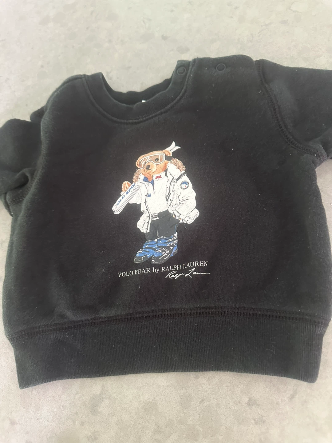 Ralph Lauren Polo Bear Sweatshirt - Black - 6 Months - photo 3