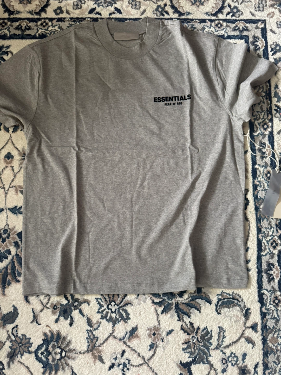 Grey Fear of God Essentials T-Shirt