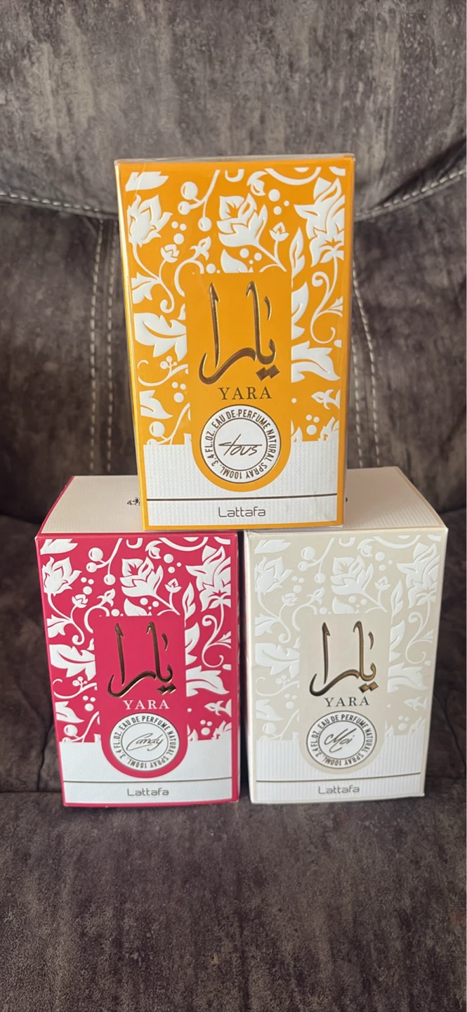 Lattafa Yara Eau de Perfume Natural Spray 100ml (Set of 3)
