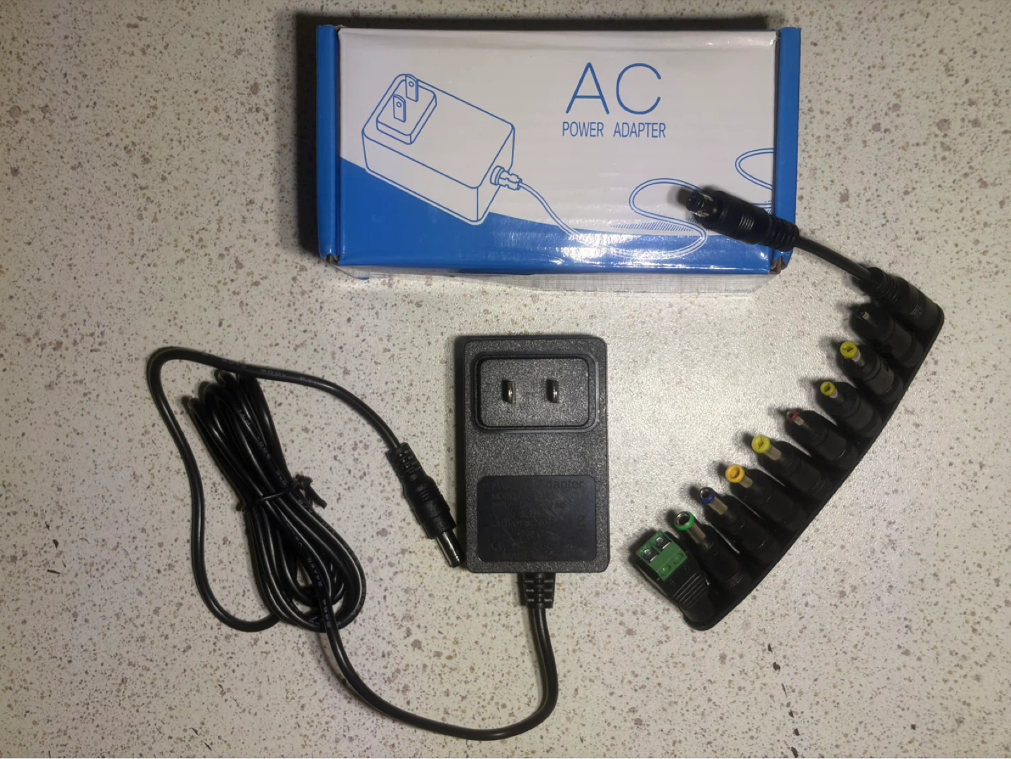 AC Power Adapter with Multi-Tip Set