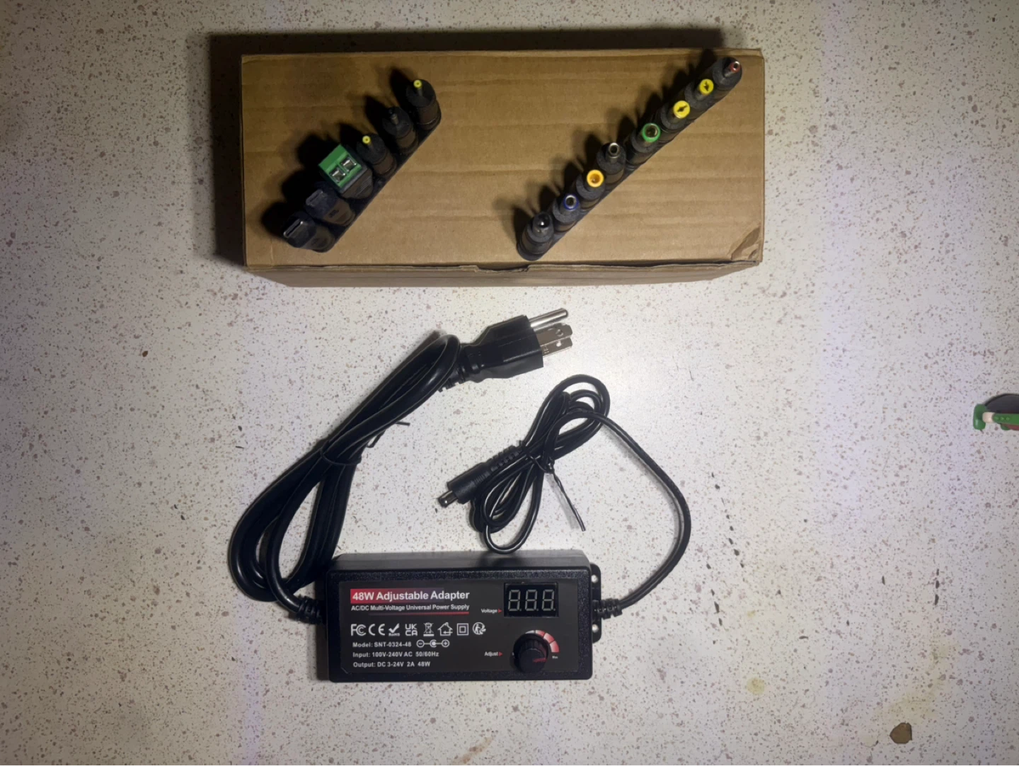 48W Adjustable AC/DC Universal Power Supply Adapter