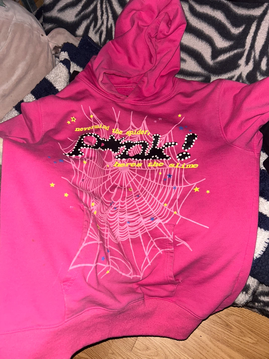 Pink Spiderweb Hoodie
