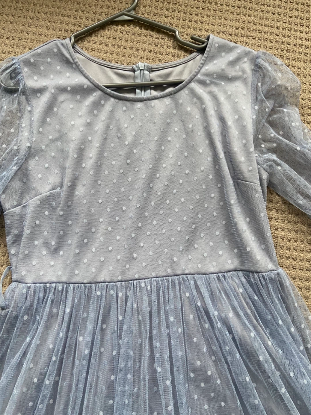 Light Blue Polka Dot Tulle Dress - photo 2