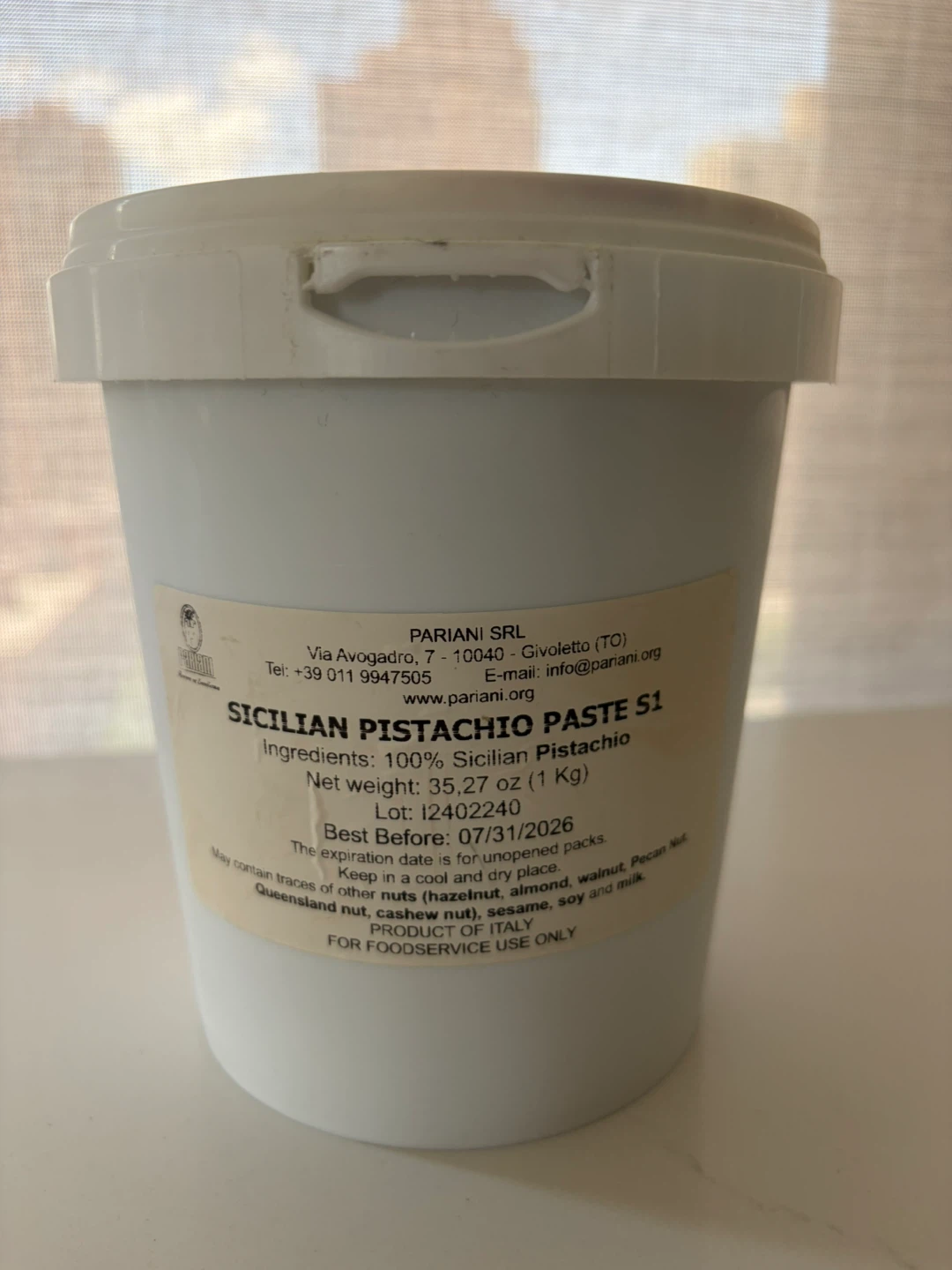 Pariani Sicilian Pistachio Paste S1