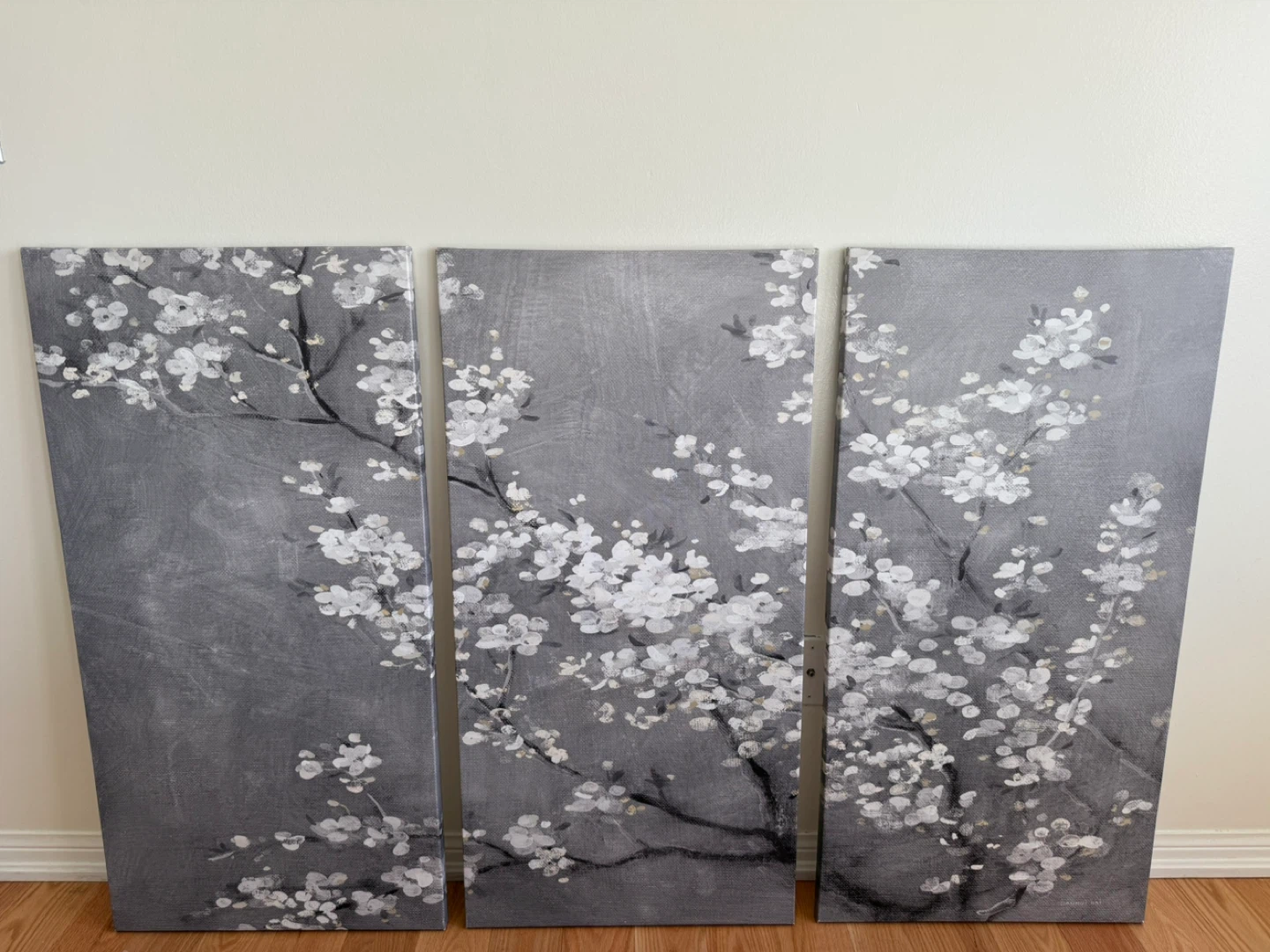 Triptych Wall Art - Cherry Blossoms