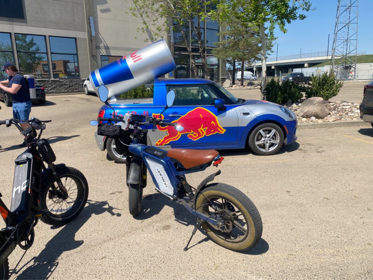 Blue Electric Fat Tire Bicycle