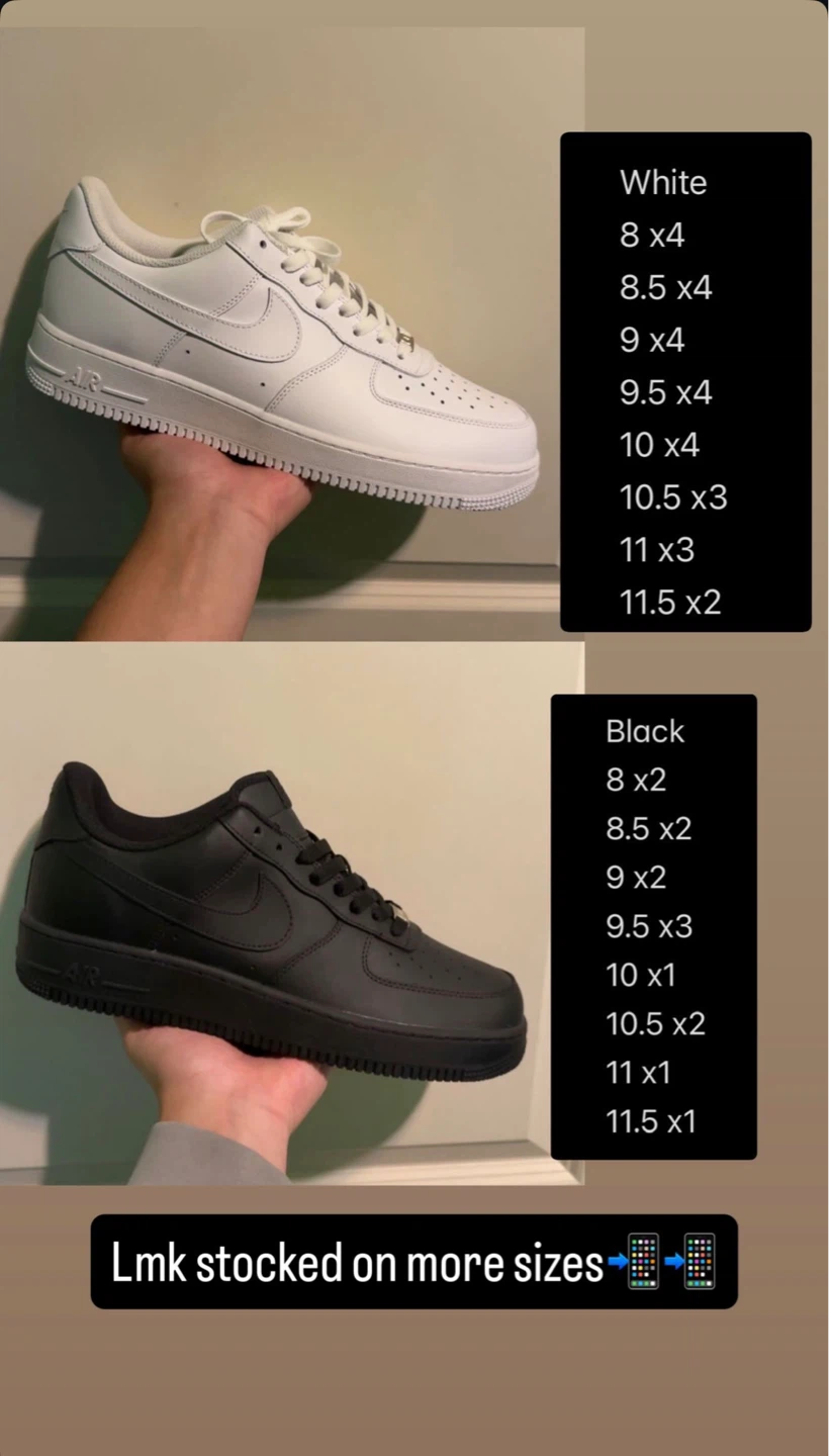 Nike Air Force 1 Low (White & Black)