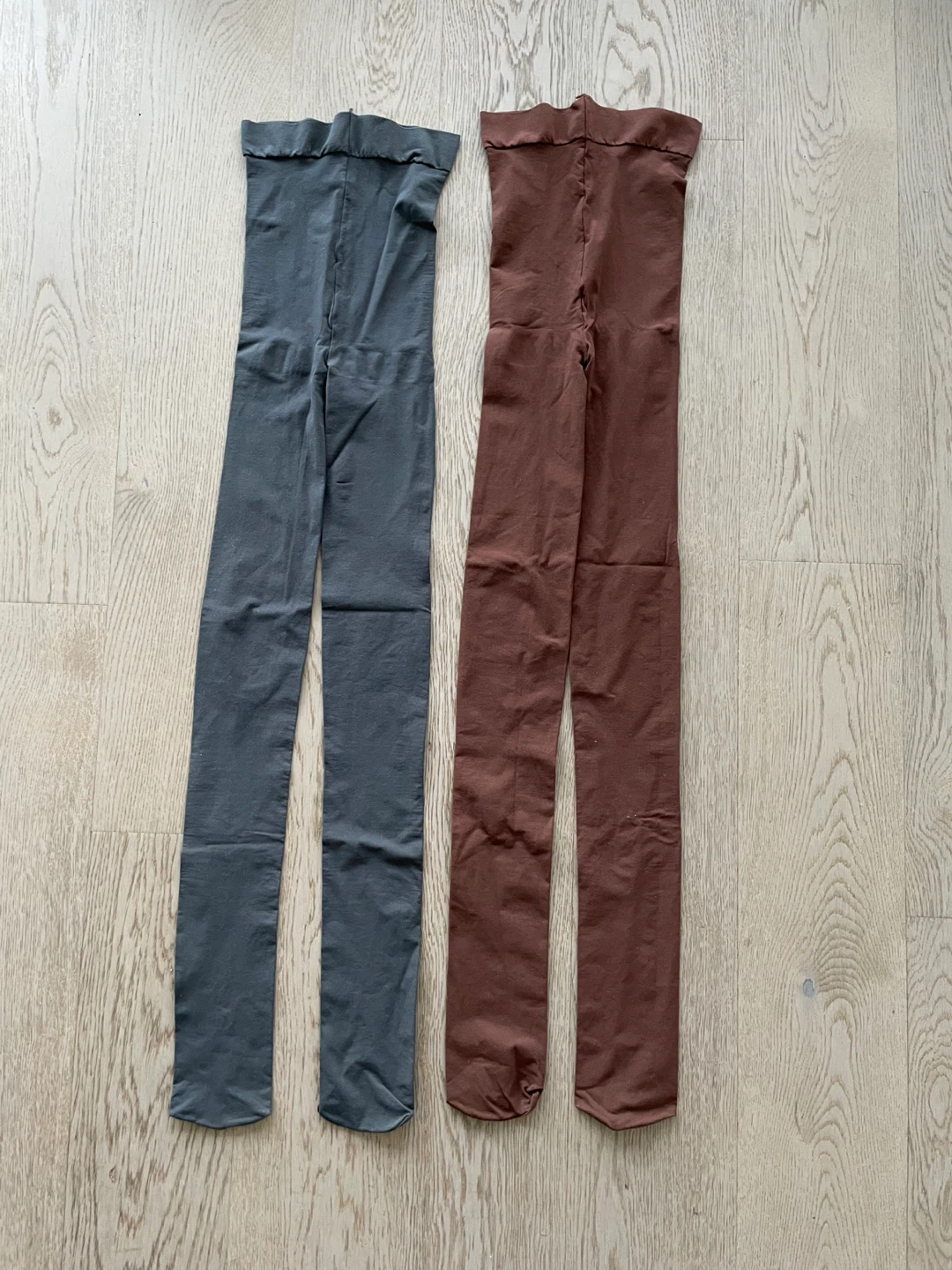 $5 for Two pairs of tights - Grey and Brown, stretchy
