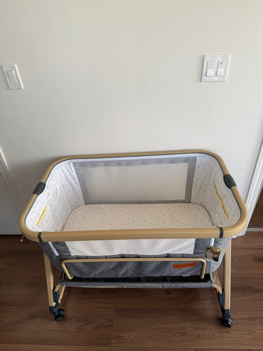 Maydolly 3-in-1 Baby Bassinet Bedside Crib