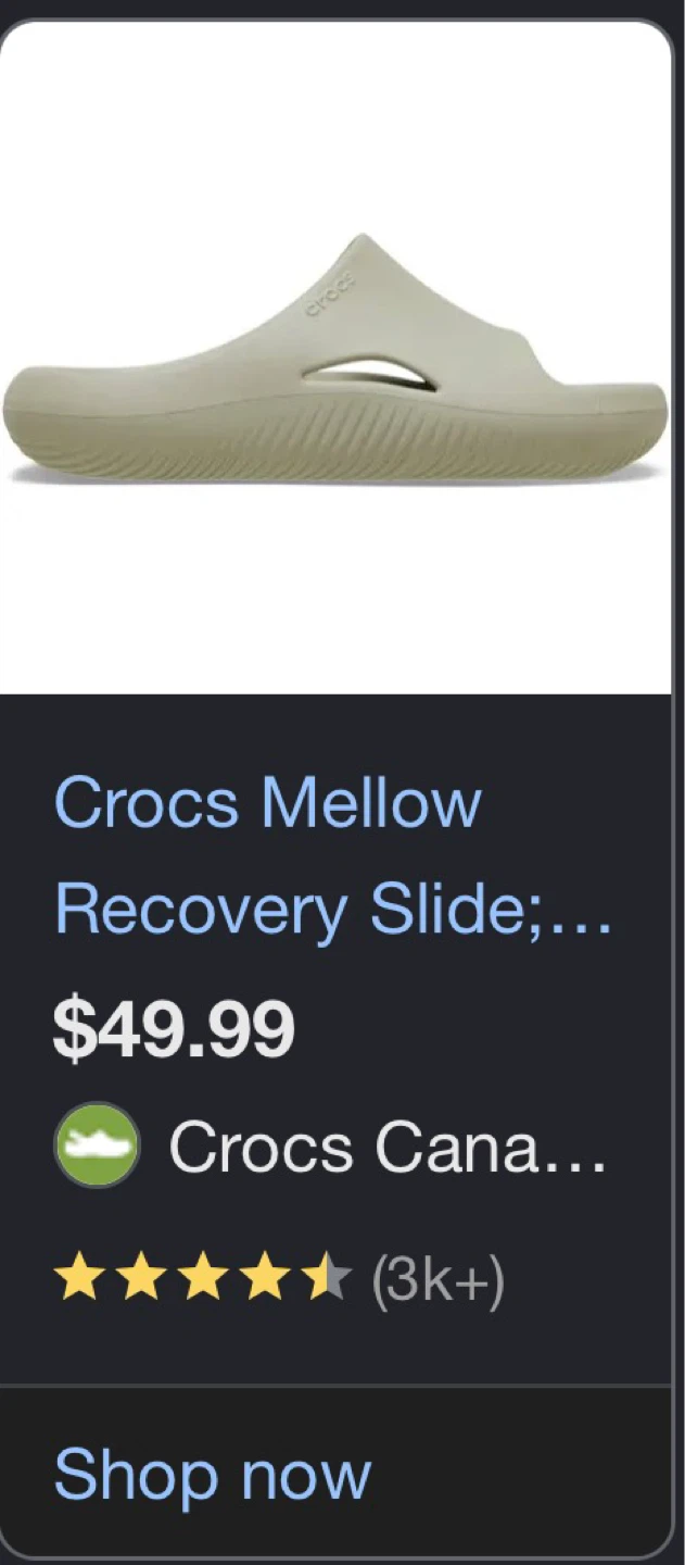 Crocs Mellow Recovery Slides - Bone - Size W6 - photo 4