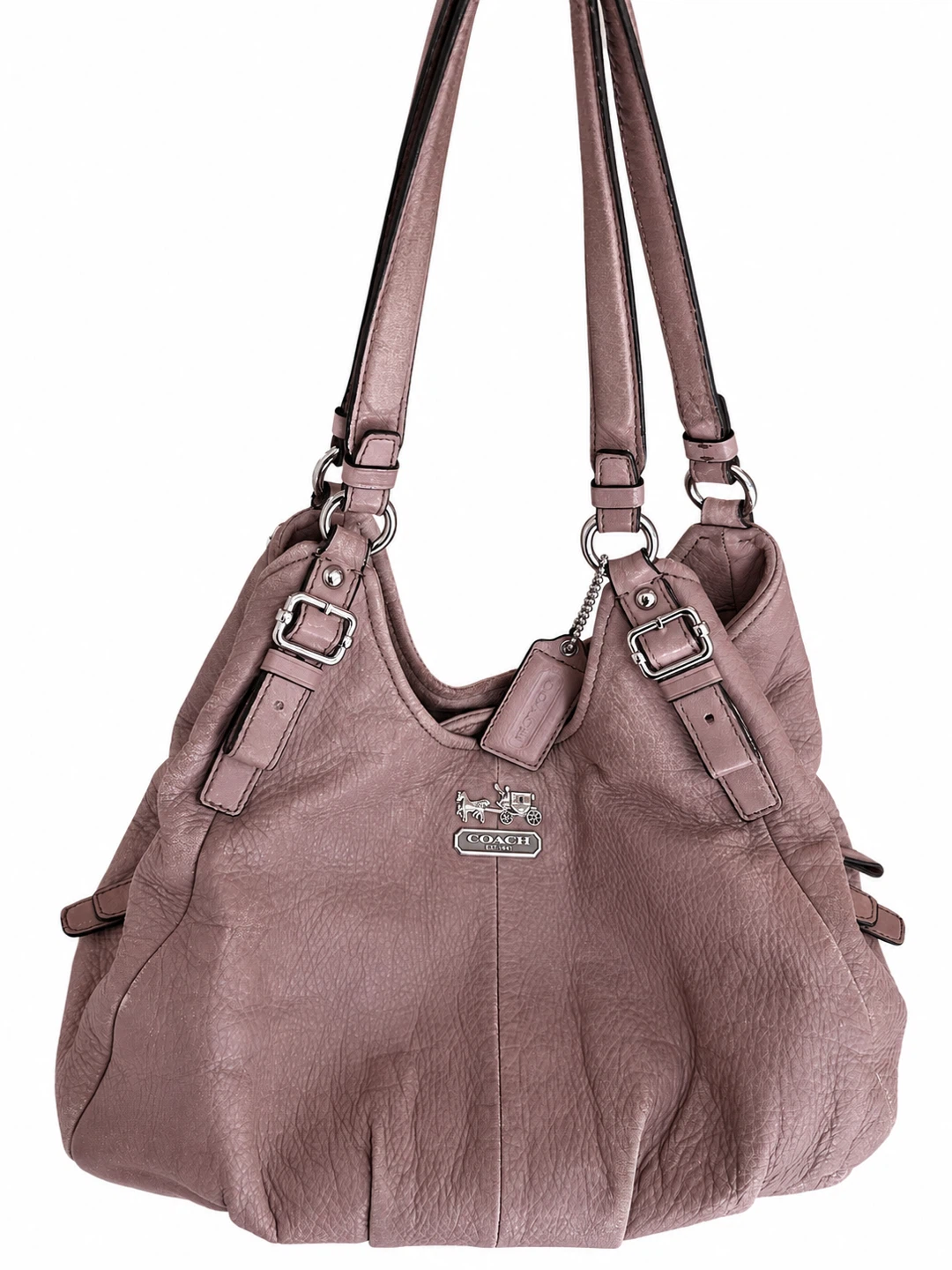 Coach Madison Maggie Y2K Leather Hobo Bag Mauve Pink - photo 2