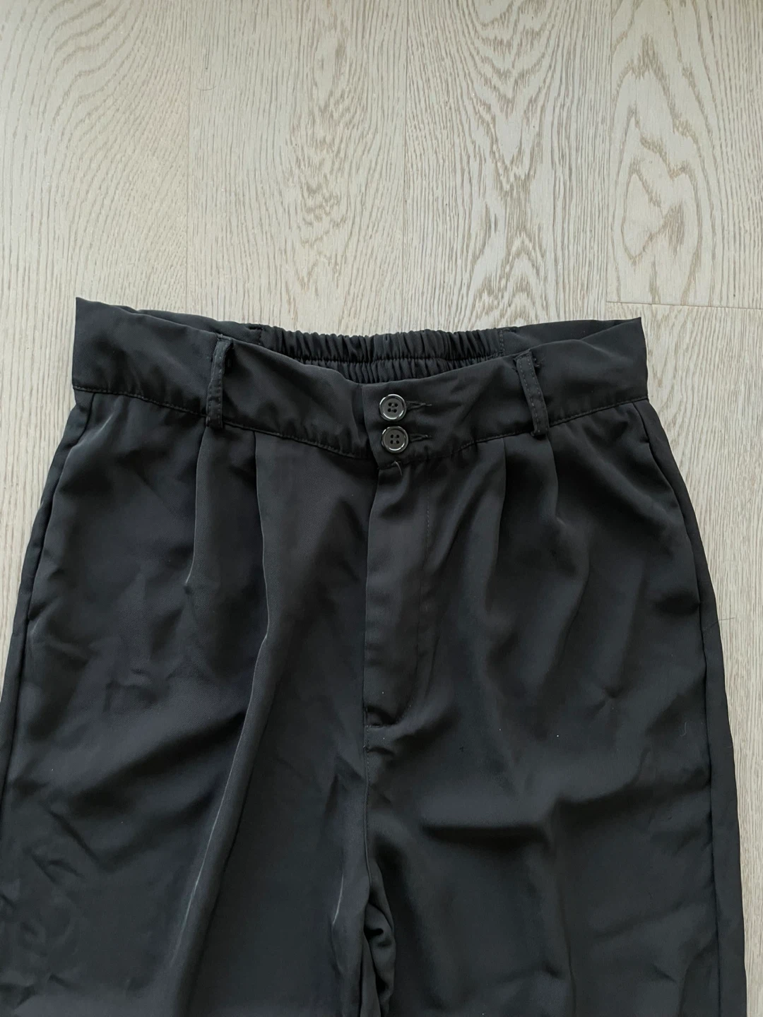 Black Wide Leg Trousers, size L - photo 2