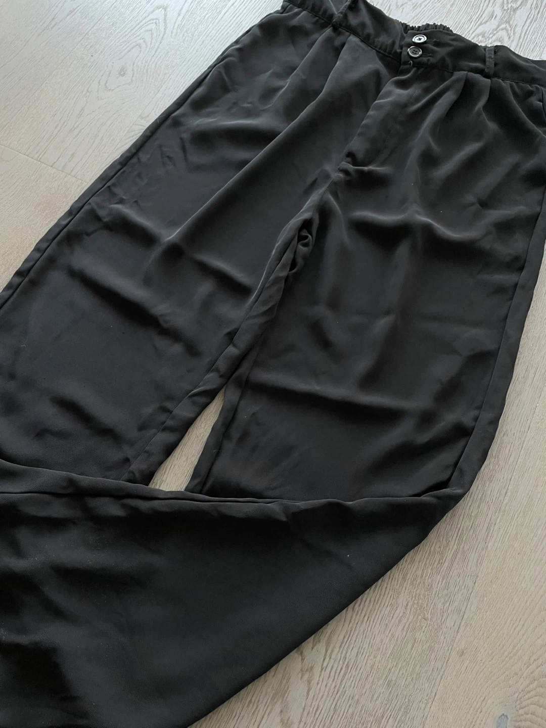 Black Wide Leg Trousers, size L - photo 3