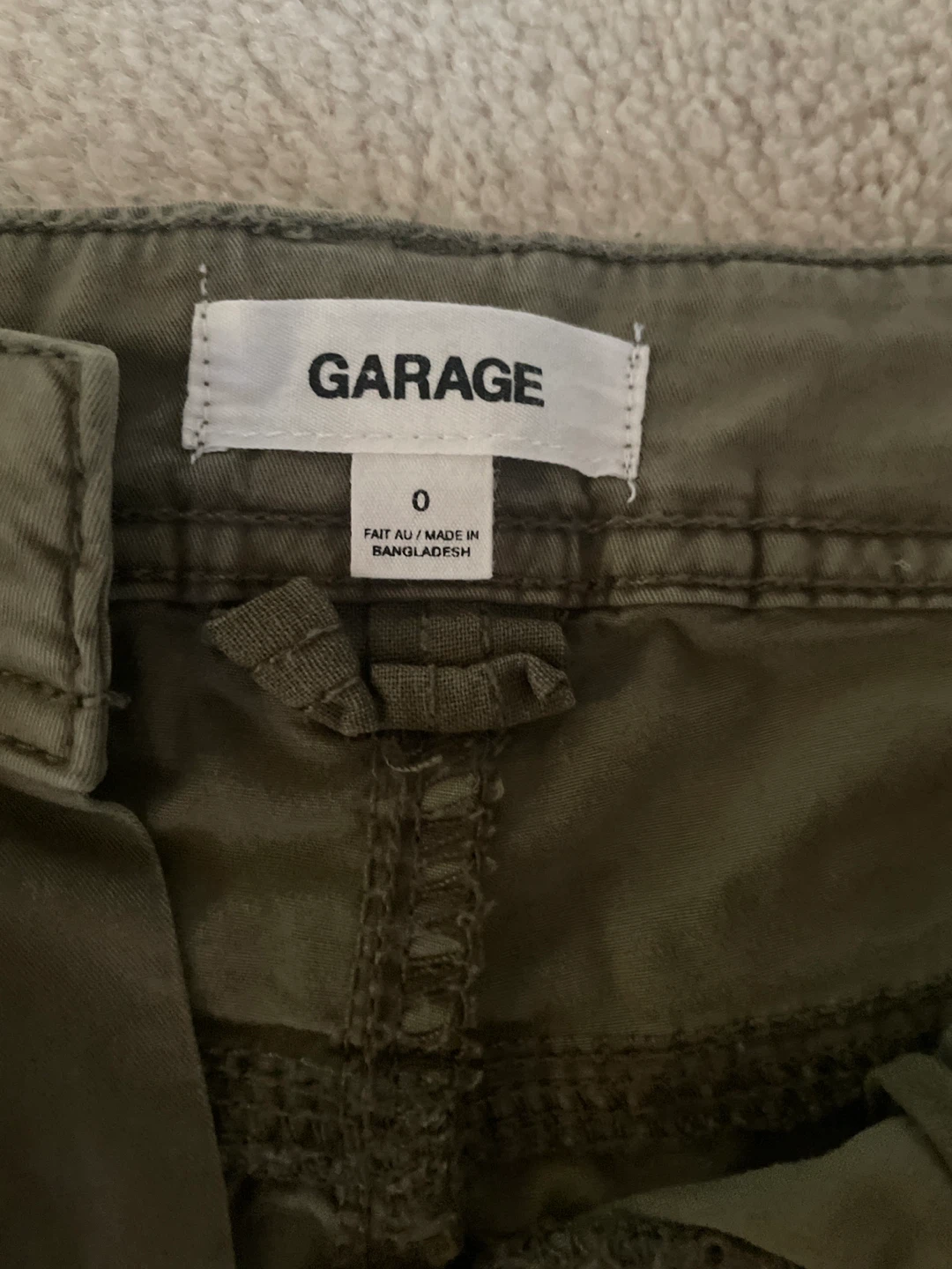 Garage Green Cargo Pants Size 0 - photo 2