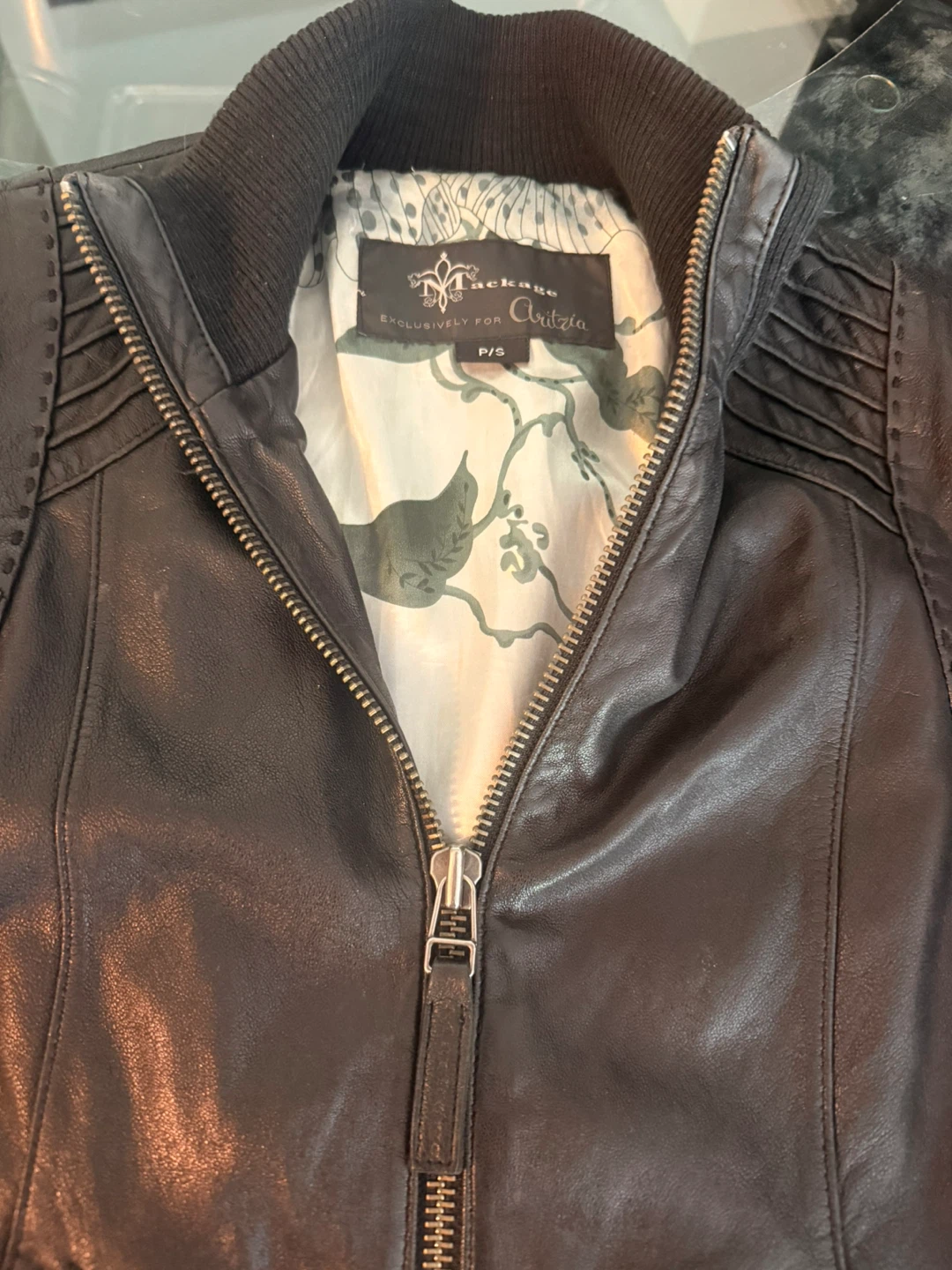 Mackage Leather Bomber Jacket - photo 2