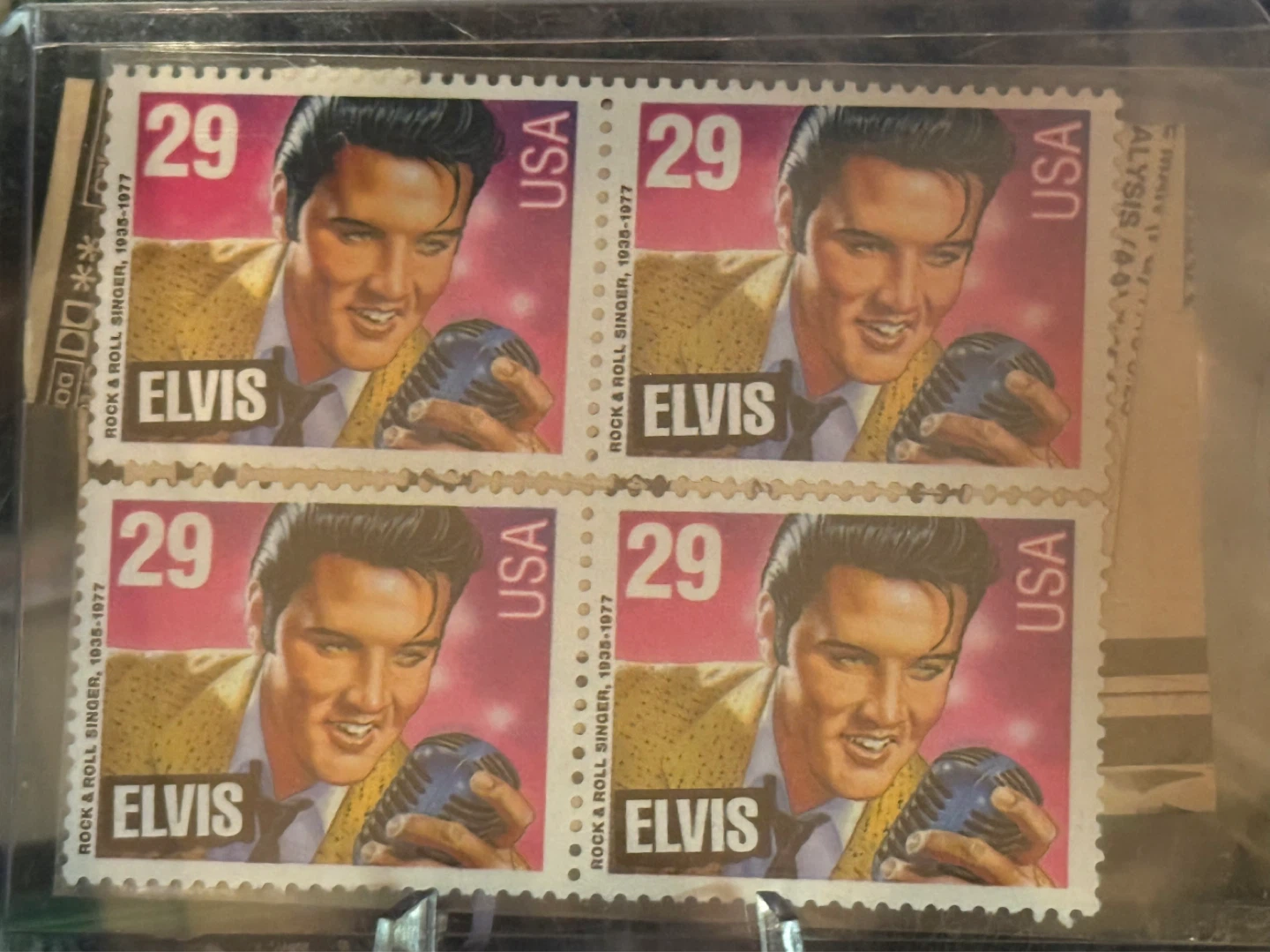 Elvis Rock & Roll Singer 29 Cent Stamps (4 total)