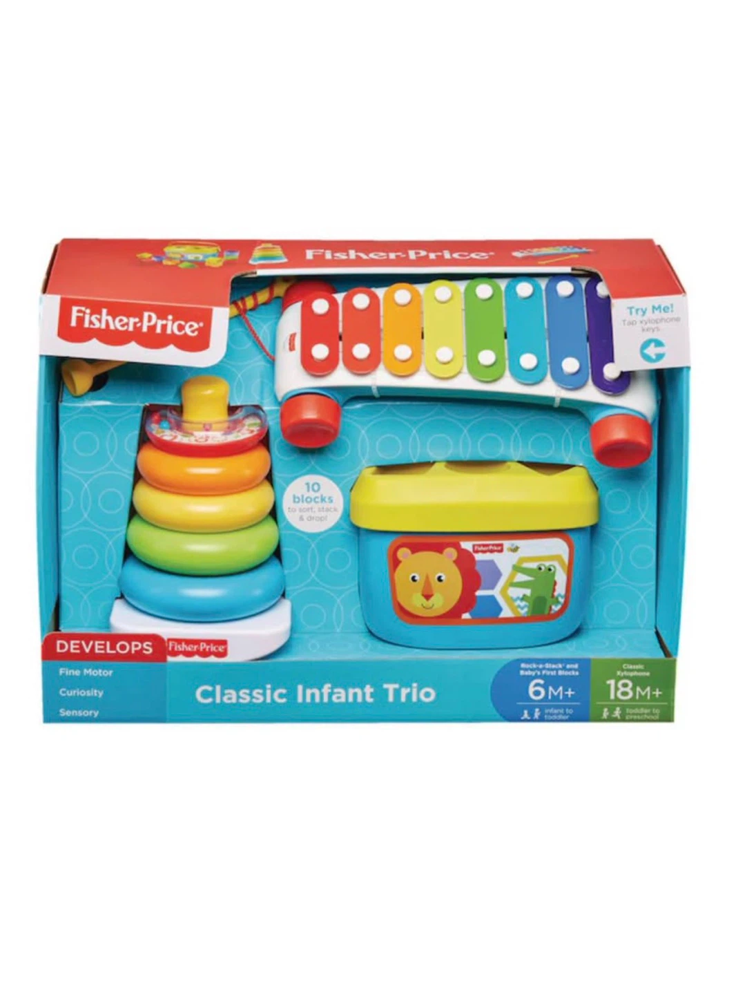 Infant Trio Stacking, Sort & Musical Play Gift