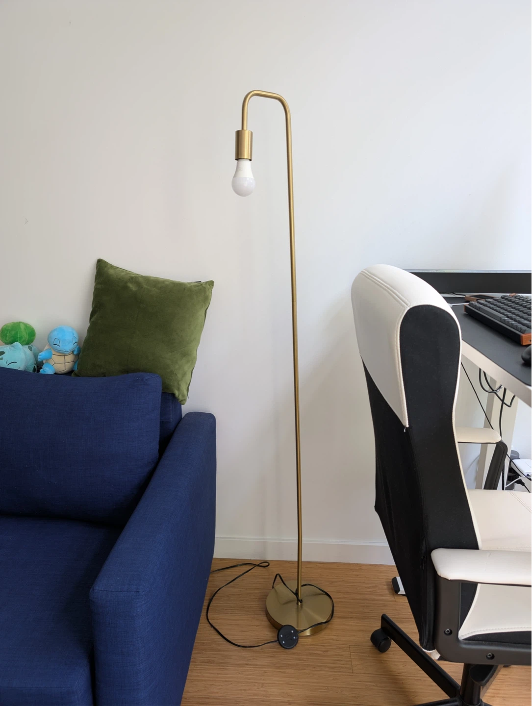 Modern Arc Floor Lamp with LED Bulb