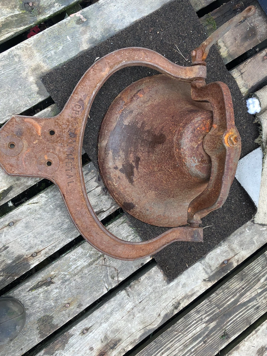 Vintage Cast Iron School Bell