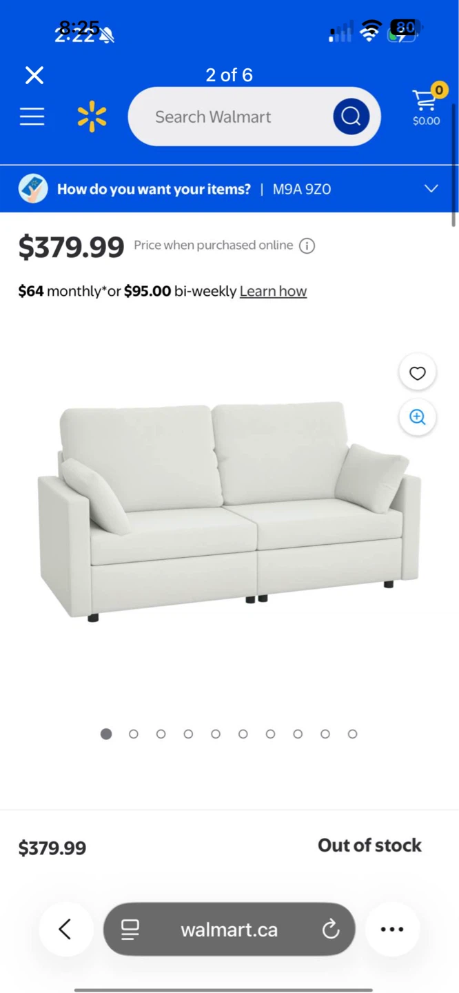 HOMCOM 3-Seater Sofa