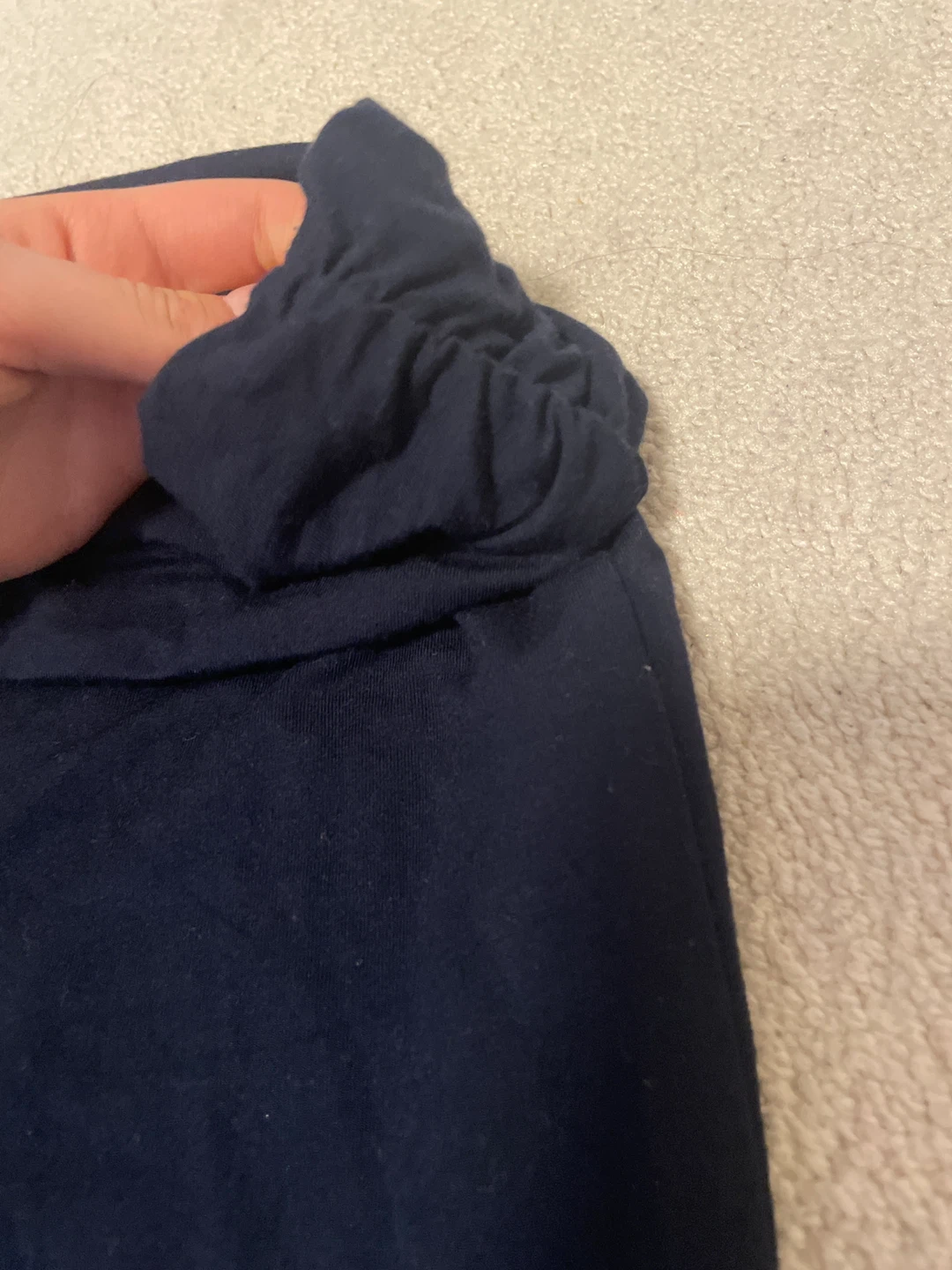 Garage Navy Blue Foldover Waist Pants - photo 3