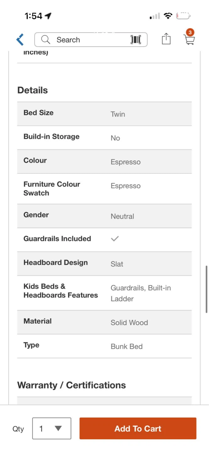 Sauder 3 Door Wardrobe - Espresso - photo 4
