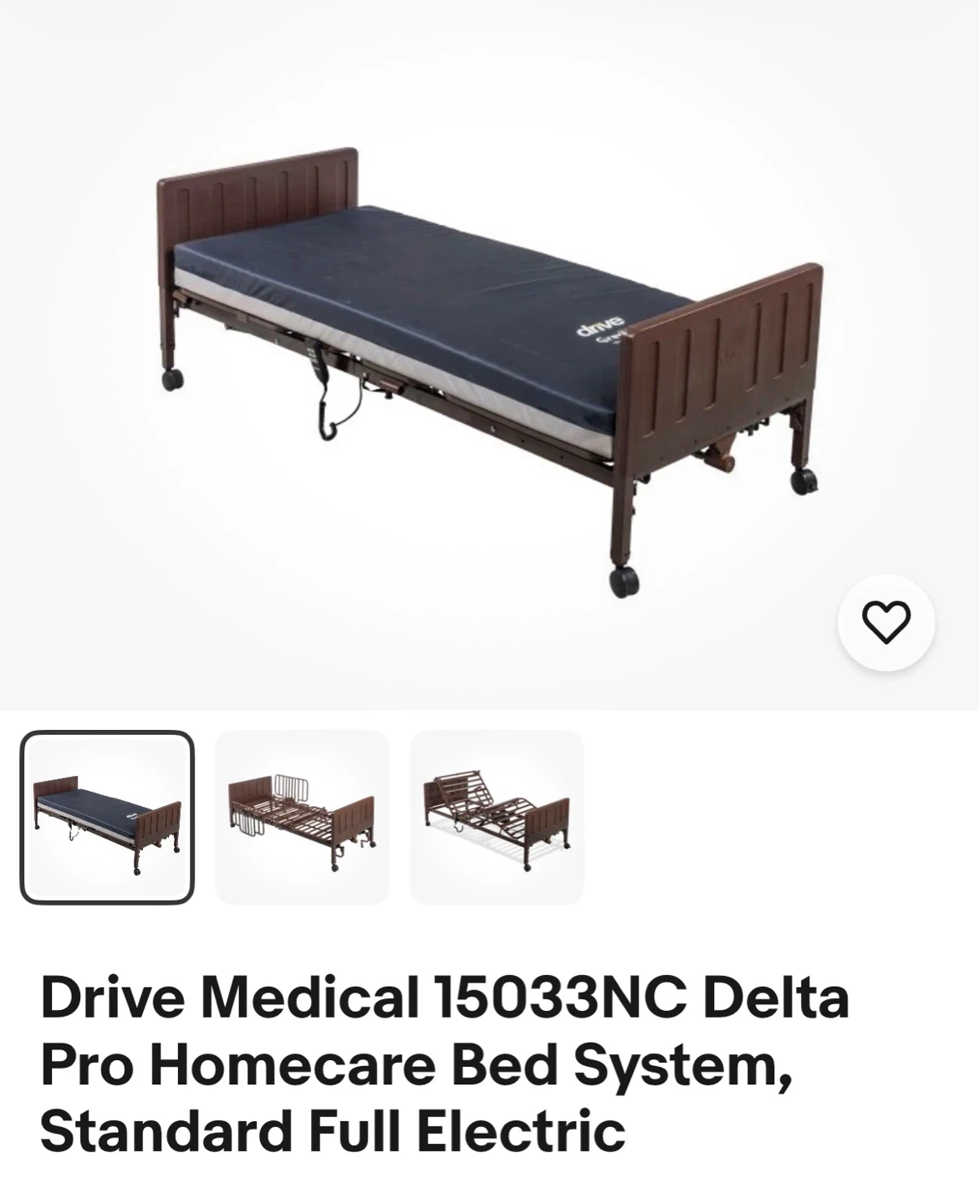 Drive Medical Delta Pro Full Electric Homecare Bed System