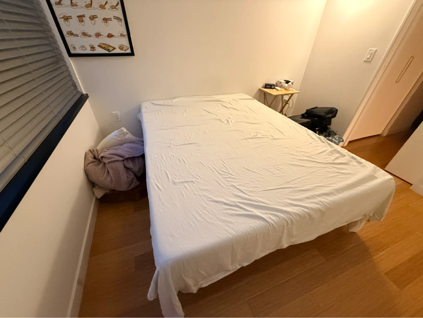 Queen Size Bed Frame and mattress