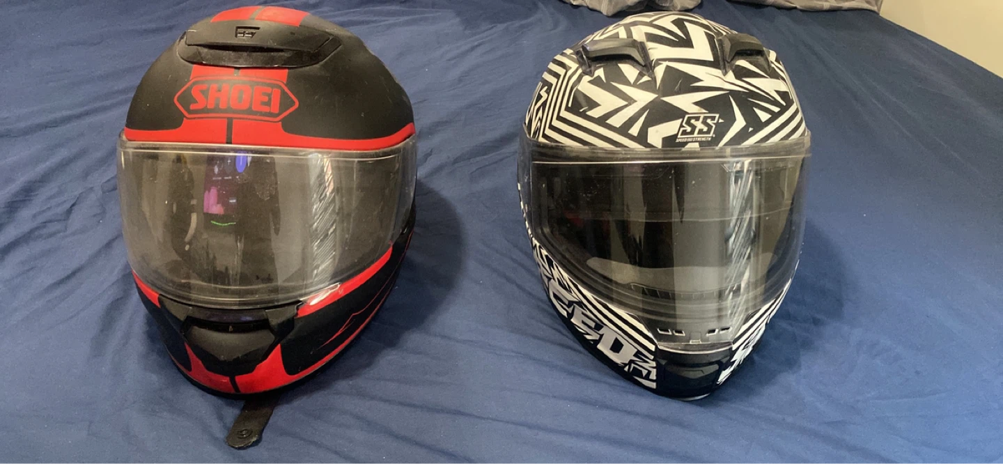 Shoei & Speed and Strength Motorcycle Helmets