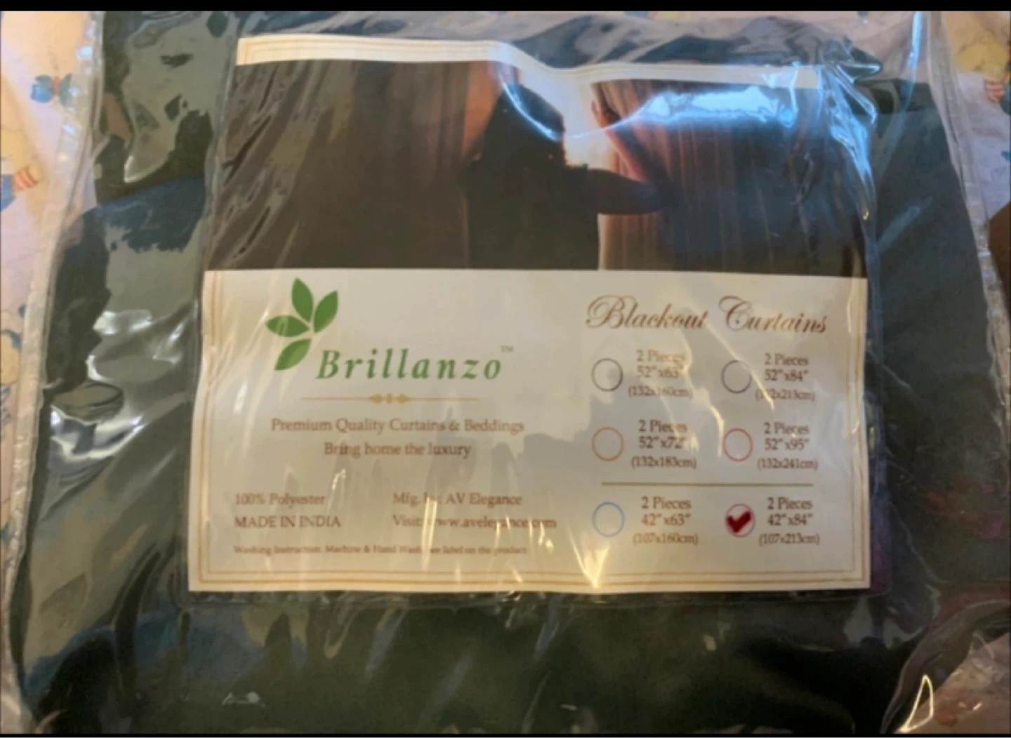 Brillanzo Blackout Curtains - 52" x 84"