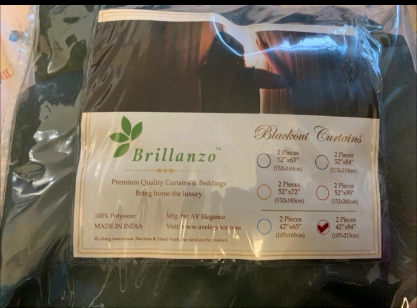 Brillanzo Blackout Curtains - 52" x 84" - photo 2