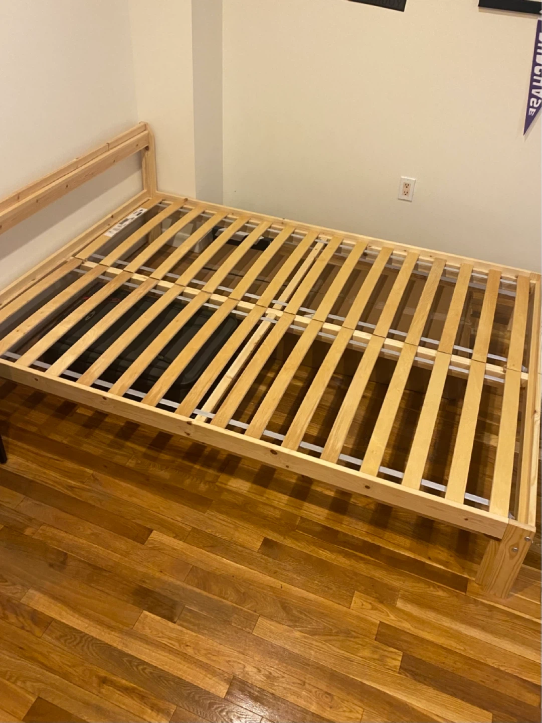 Wooden Bed Frame with Slatted Base - photo 2