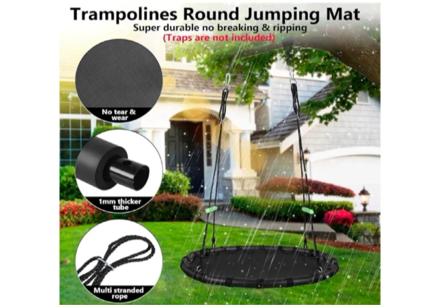 Round Trampoline Jumping Mat Swing - photo 2