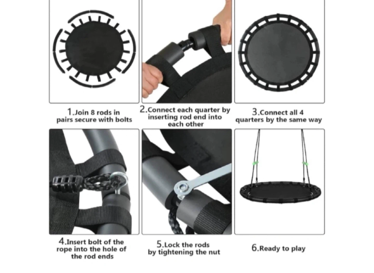 Round Trampoline Jumping Mat Swing
