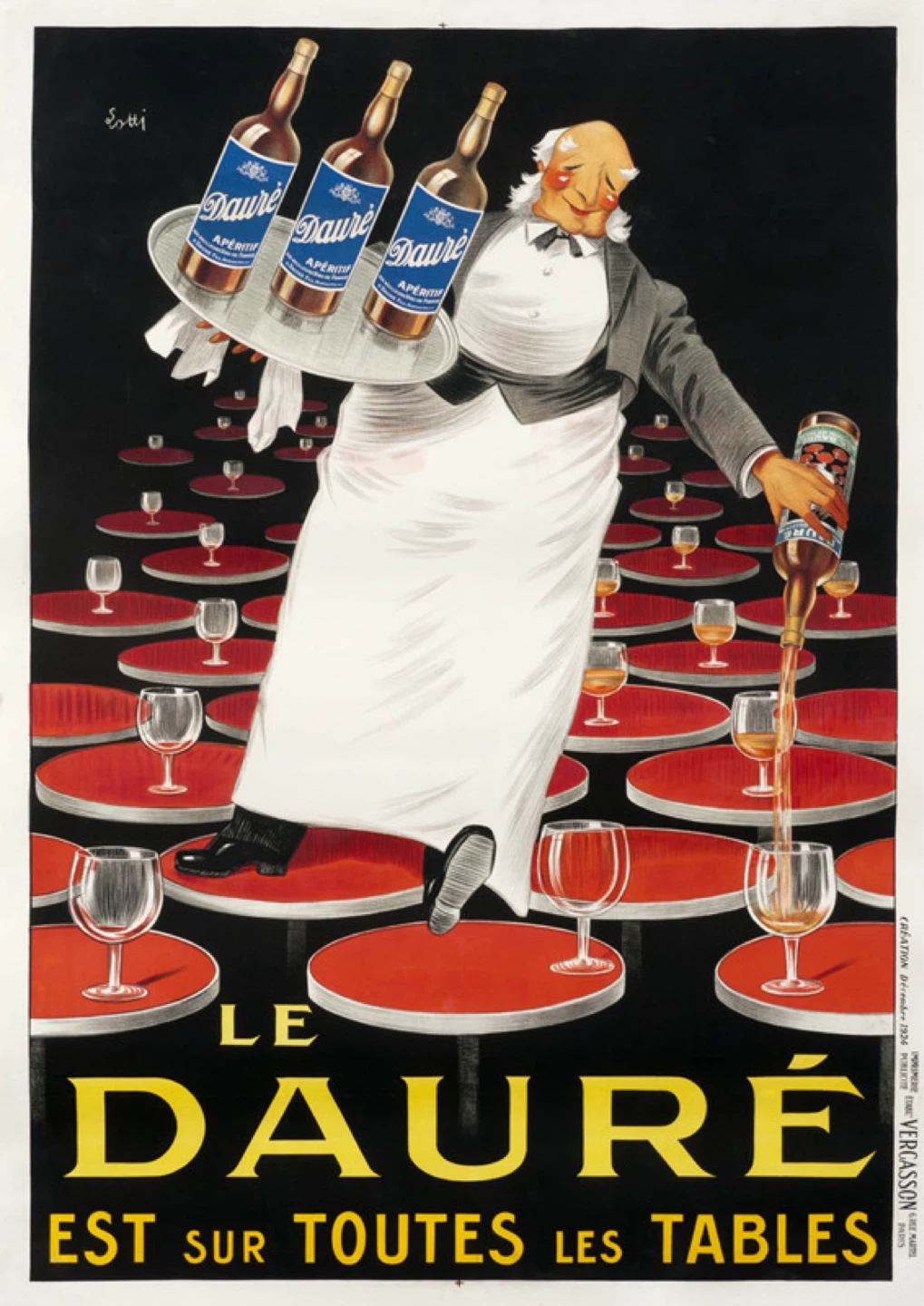 Art Print - Le Dauré Est Sur Toutes Les Tables Canvas Print