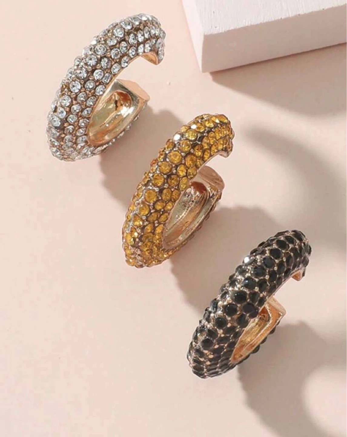 Set of 3 Crystal Ear Cuffs - photo 4