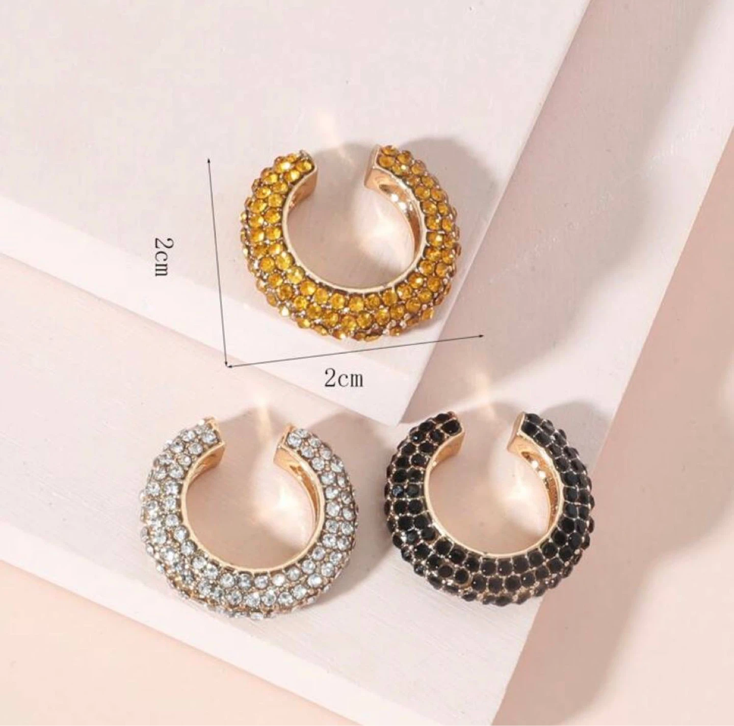 Set of 3 Crystal Ear Cuffs - photo 5