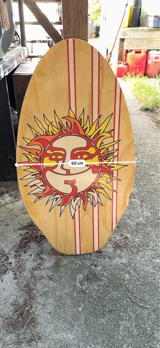 🌞 Vintage Wooden Skimboard 🌞 - photo 3