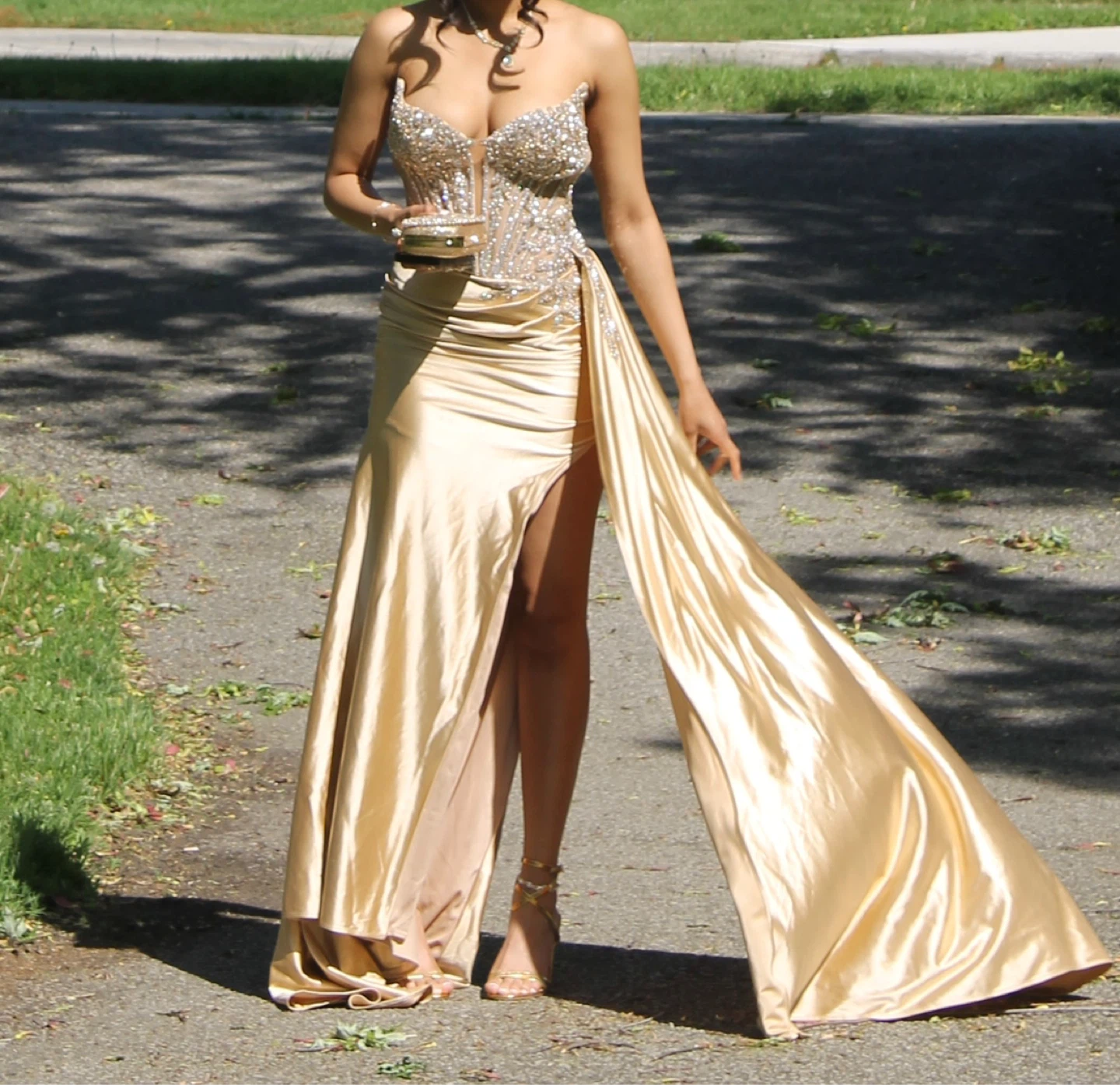 Gold Prom Dress