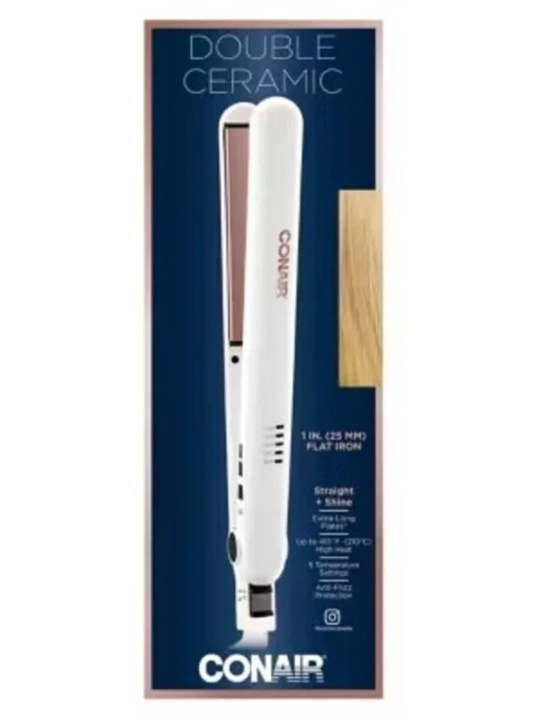 Conair Double Ceramic 1 Inch Flat Iron - photo 4